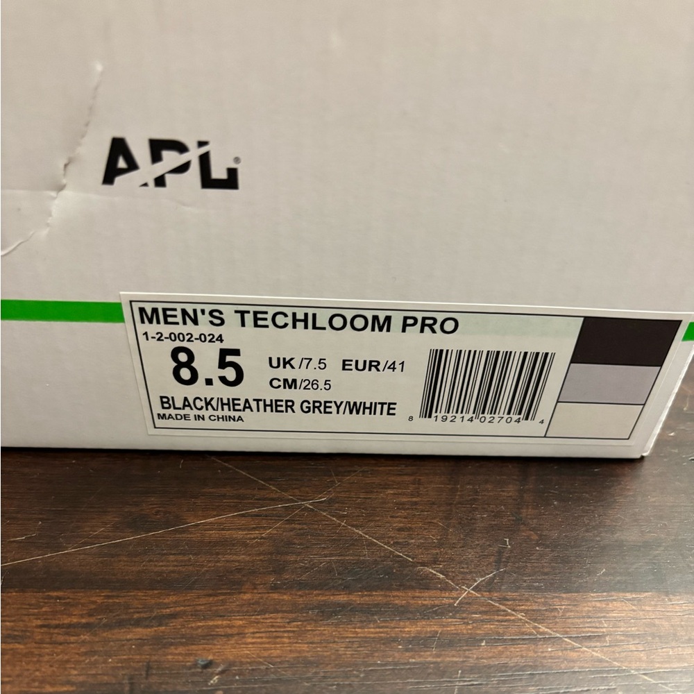 APL Men's Techloom Pro Black and White Athletic Shoes - Picture 5 of 8